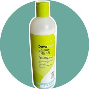 DevaCurl No-Poo Original Cleanser 12 oz Open 7/8 Full
